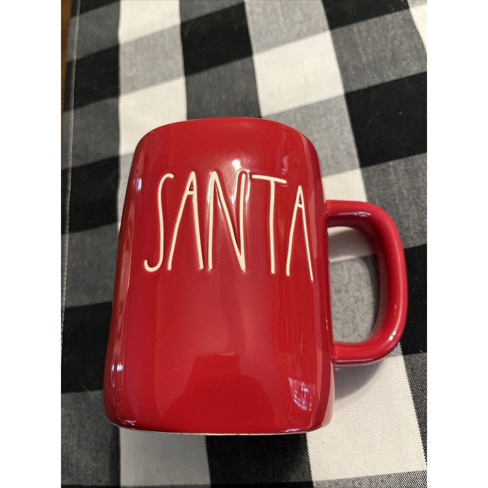 Rae Dunn Artesian collection by magenta￼ Red Santa mug